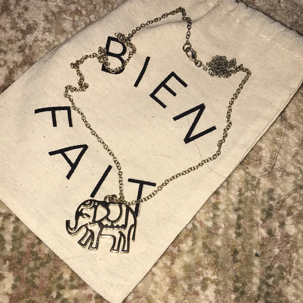 Gold Elephant Necklace